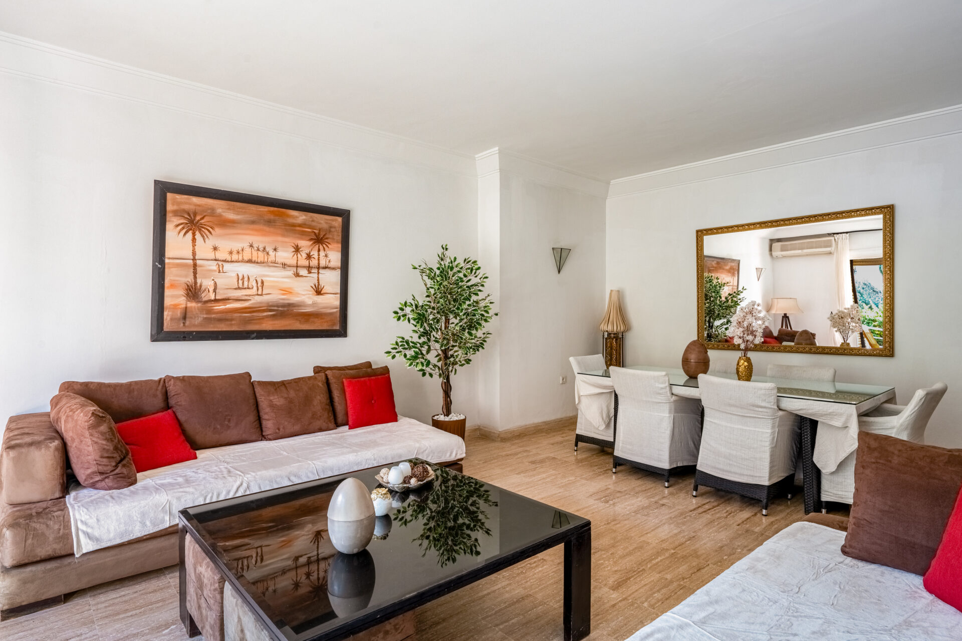 Marrakech luxury concierge: guests relaxing in a quiet riad patio, undisturbed by staff – Your Host Marrakech