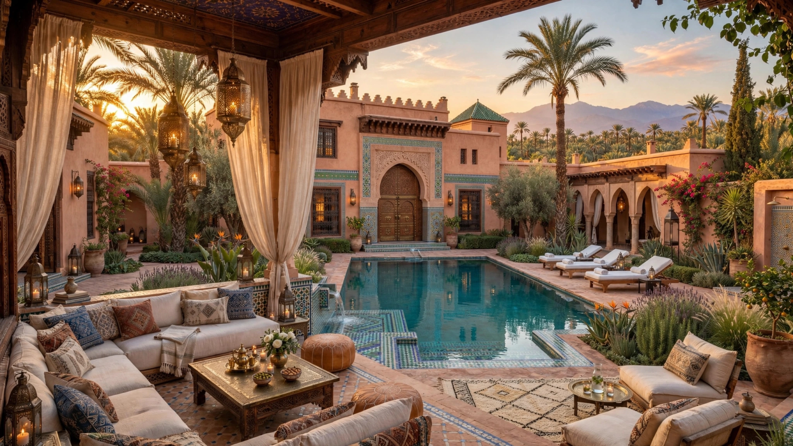 Villa à Marrakech avec piscine entretenue par une conciergerie villa Marrakech