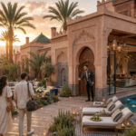 Elegant riad courtyard in Marrakech prepared by a luxury concierge team - marrakech luxury concierge